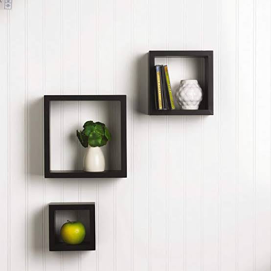 Wooden Cube Shelves - Modular Wall Storage System - (laly.pk) WS102.