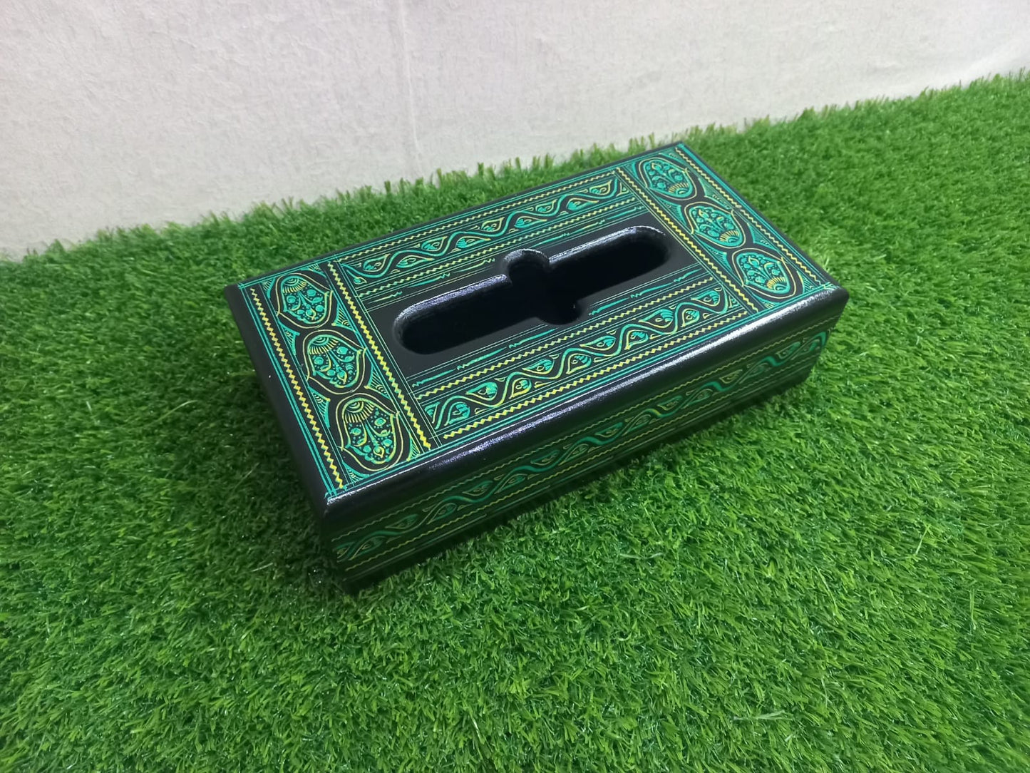 Beautiful Wooden Tissue Box Naqshi Design By (Laly.pk).