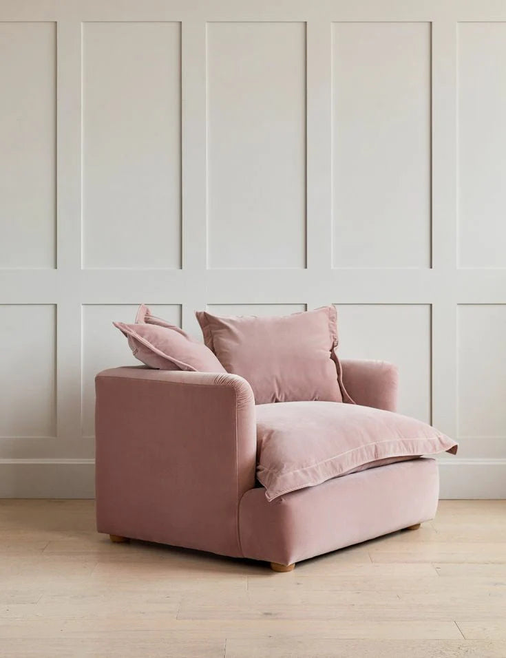 Beautiful Wooden Rose & Grey Sofa By Laly.pk - S5