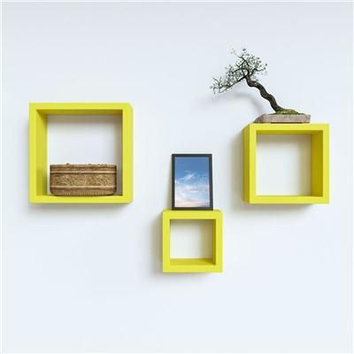 Wooden Cube Shelves - Modular Wall Storage System - (laly.pk) WS102.
