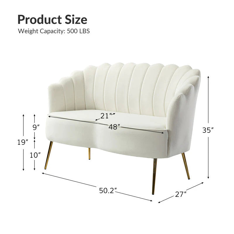Velvet Loveseat By Laly.pk - S25