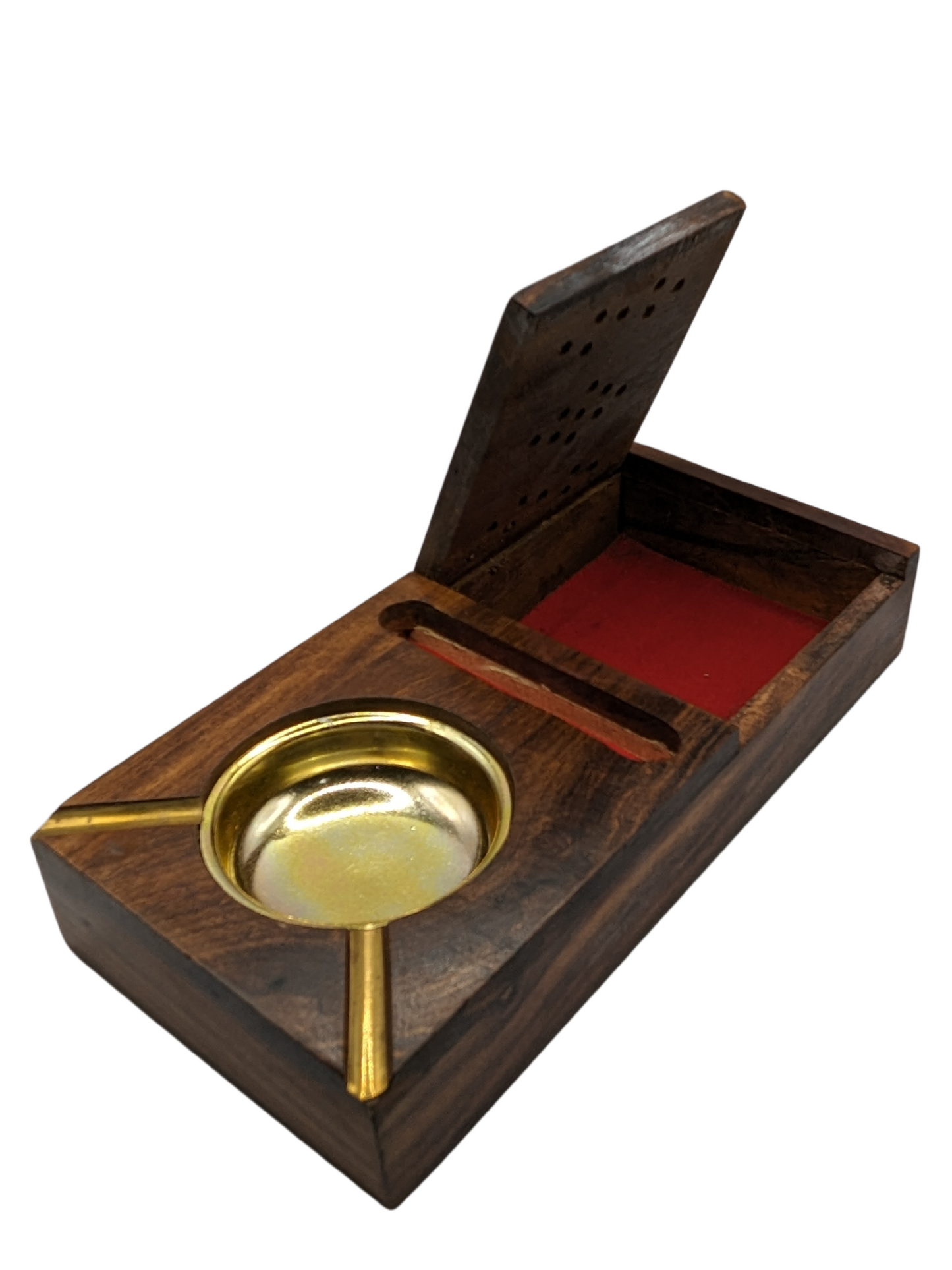 Wooden 3 in 1 ASH TRAY - Beautiful Wooden ASH Tray By Laly.pk