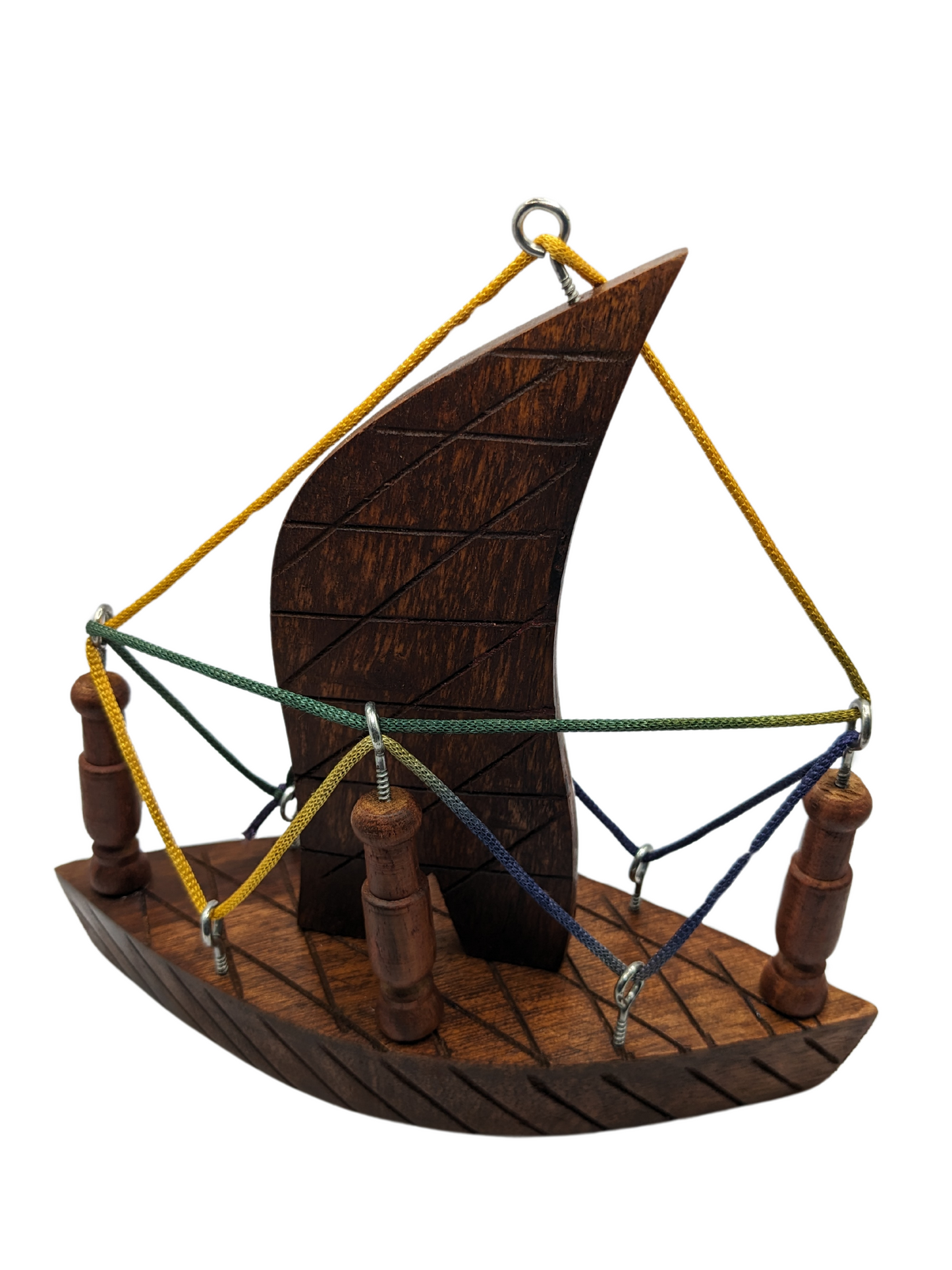 Hand-Made Wooden Boat Showpiece - Wooden Boat For Decoration By laly.pk