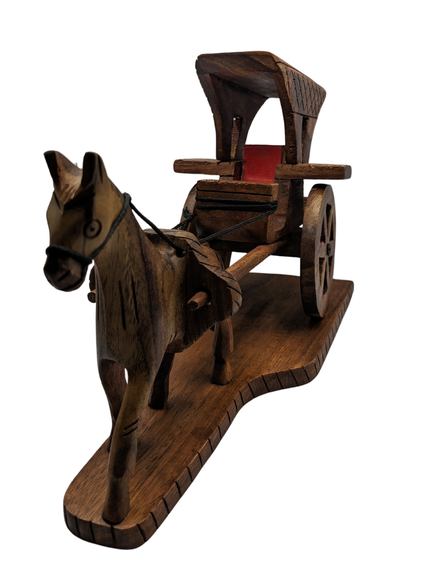 Beautiful Wooden Hand Made Tanga Horse/Ghora (Laly.pk).