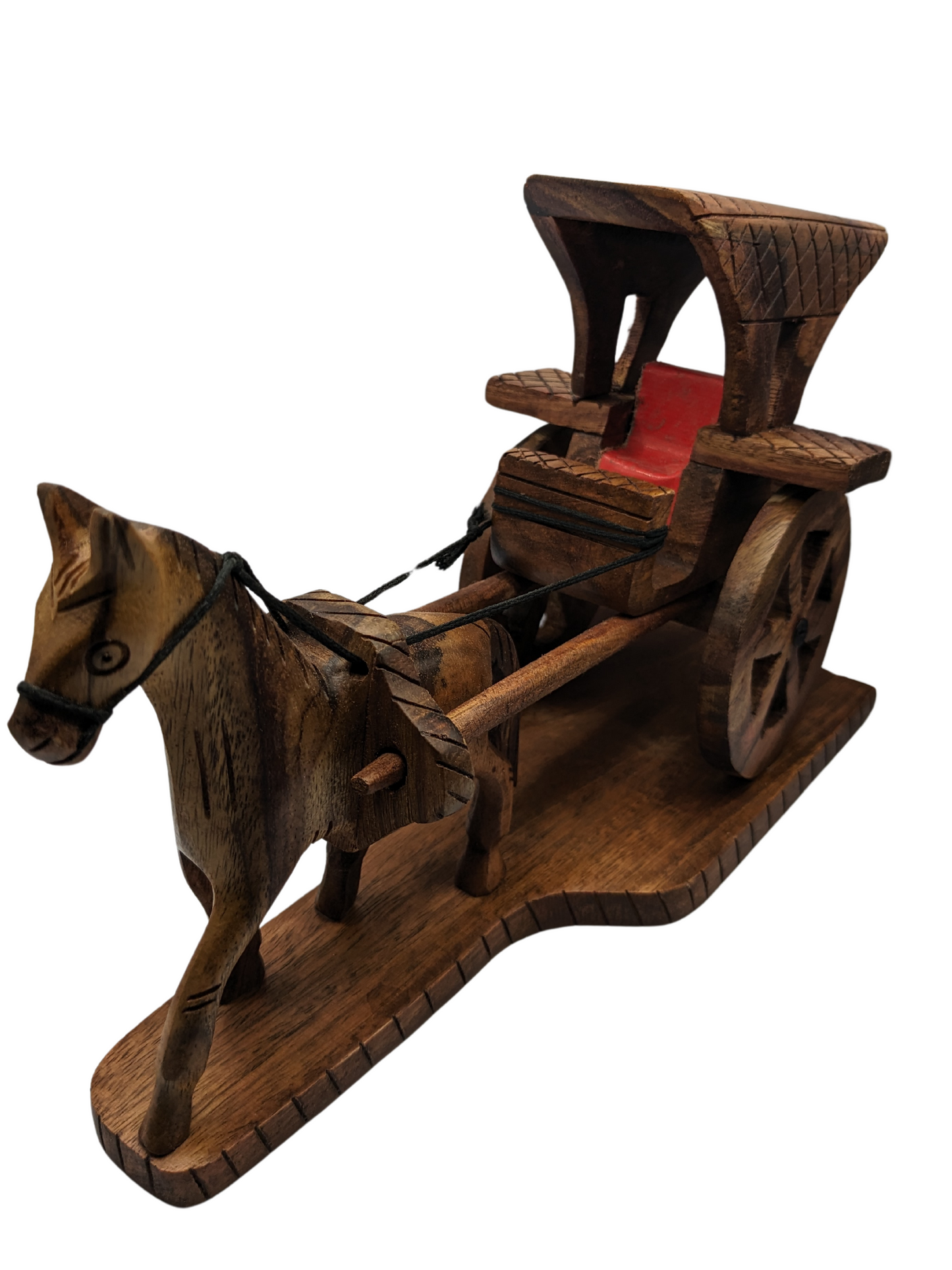 Beautiful Wooden Hand Made Tanga Horse/Ghora (Laly.pk).