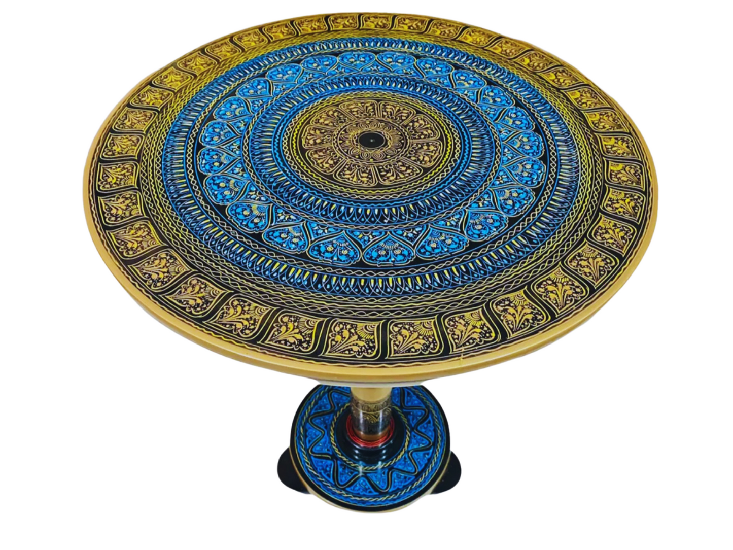 Beautiful Wooden Lacquer Art Tea Table By (laly.pk).