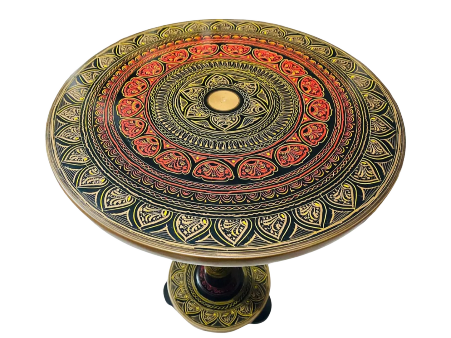 Beautiful Wooden Lacquer Art Tea Table By (laly.pk).