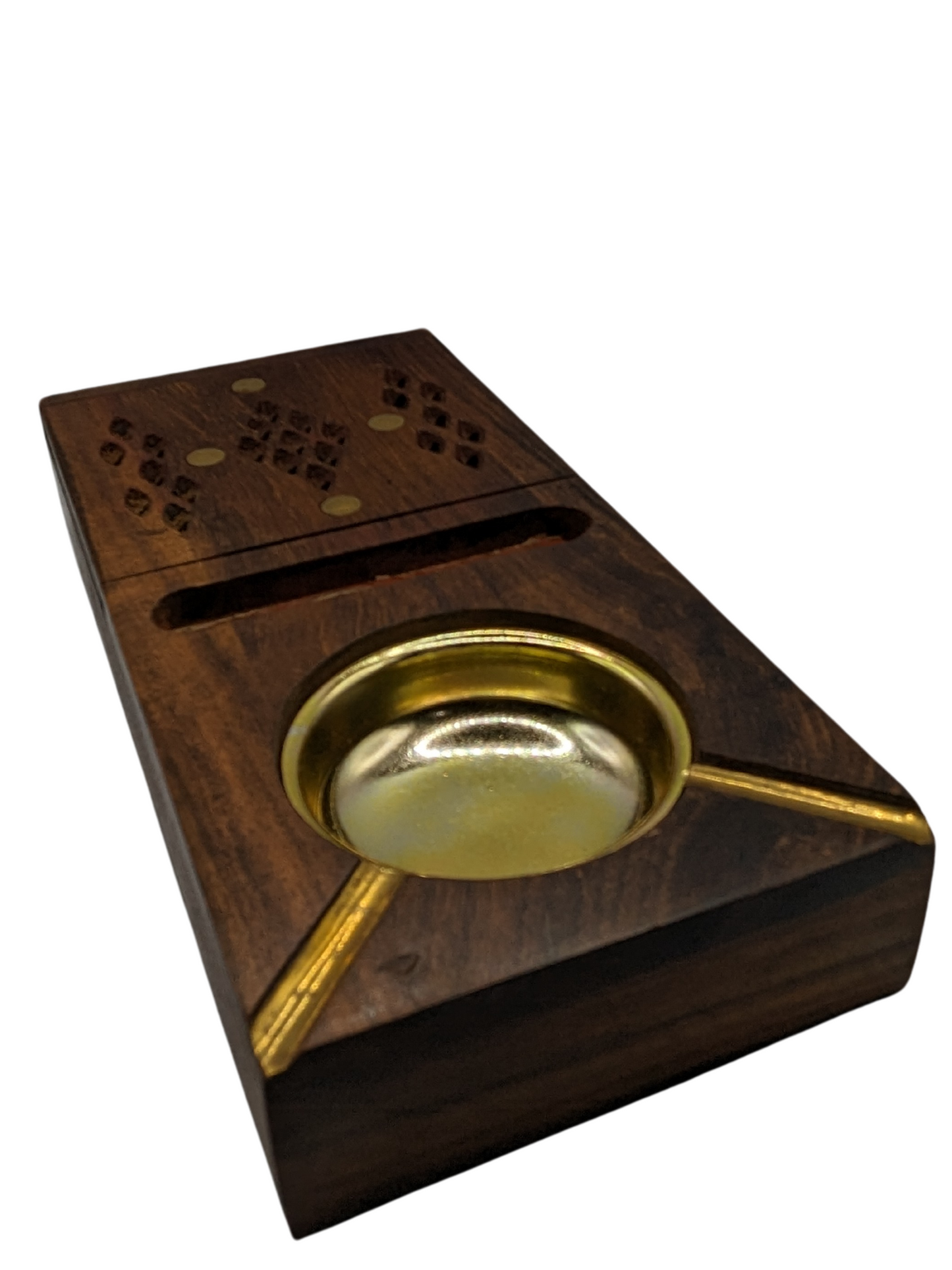 Wooden 3 in 1 ASH TRAY - Beautiful Wooden ASH Tray By Laly.pk