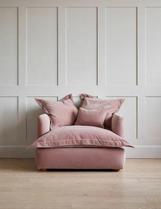 Beautiful Wooden Rose & Grey Sofa By Laly.pk - S5