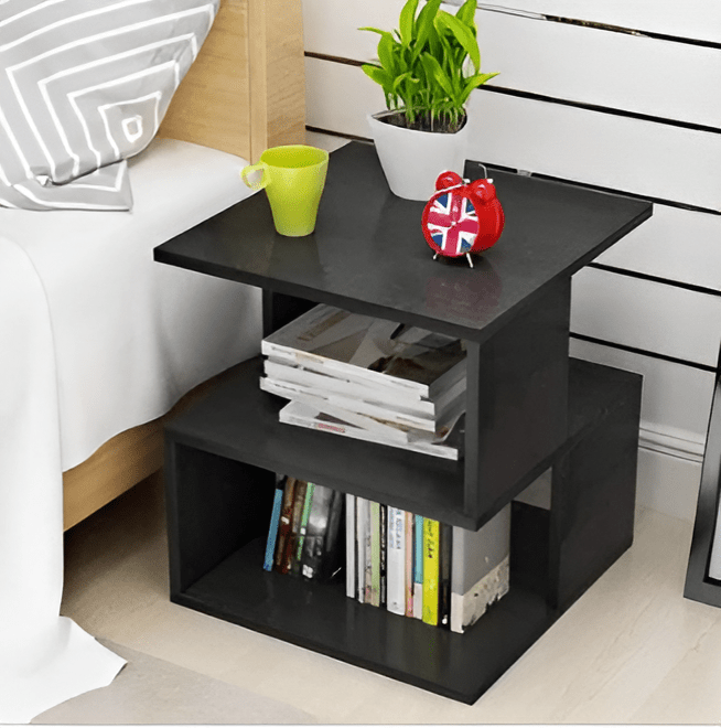 Bedside Table Rectangle Hallow Design - Side Bed Table By laly.pk