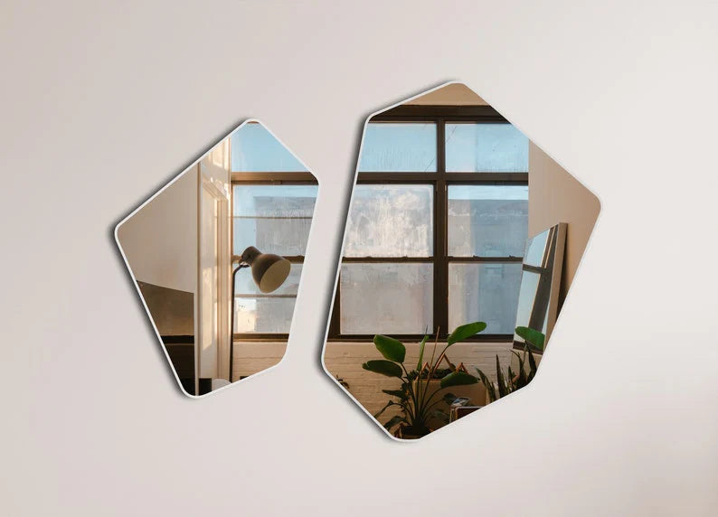 Pentagon & Hexagon Mirrors By Laly.pk - M18