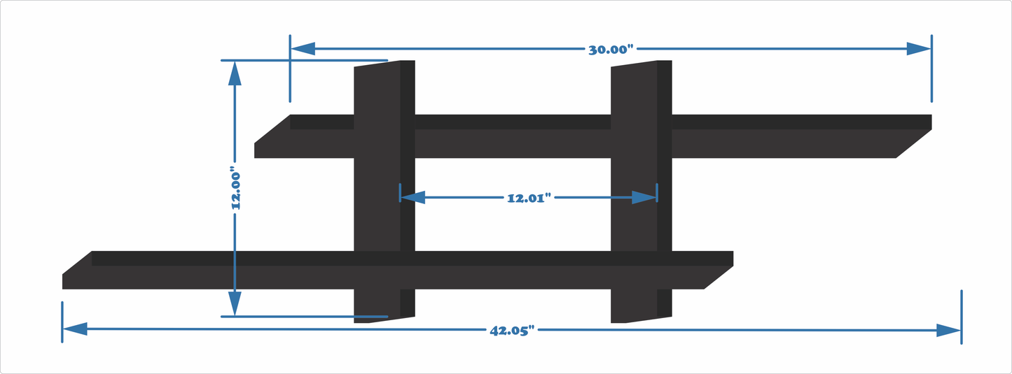 Wooden LED Cross Shelf - LED/TV Wooden Shelve By Laly.pk (WS112).