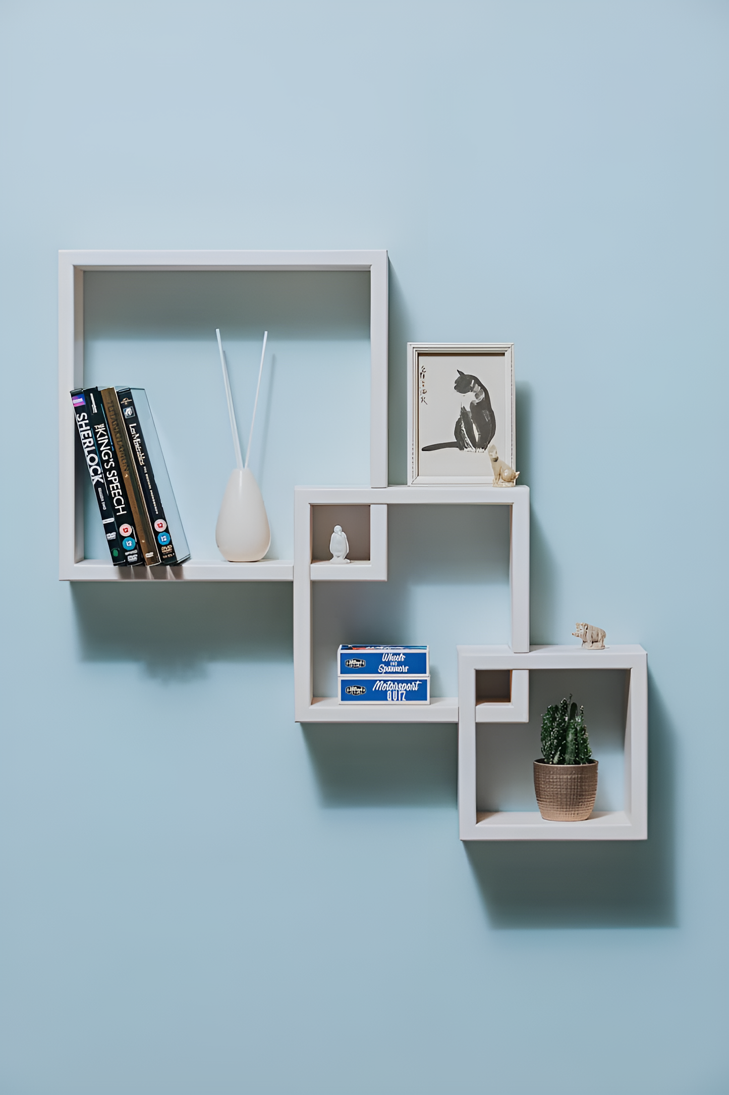 Wooden CUBE Wall Shelf By Laly.pk - (WS202)