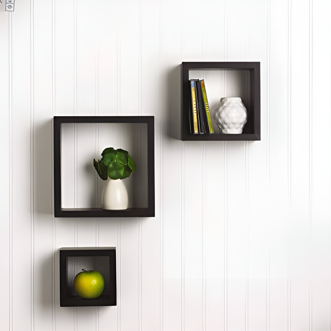 Modular Wooden Cube Wall Shelf By Laly.pk - WS102.