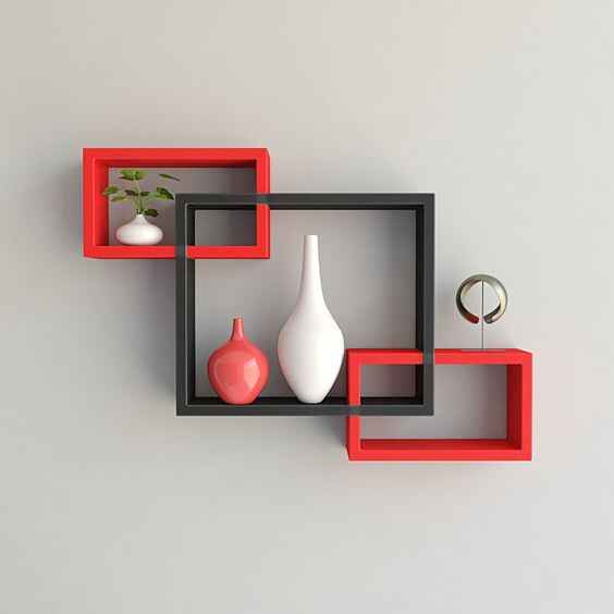 Beautiful 3 Piece Wooden Box Shelves -Wooden Rustic Wall Décor Storage By Laly.pk (WS111).