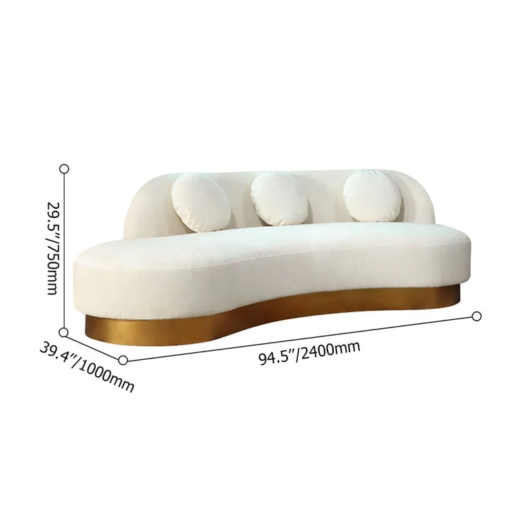 Britney Curved Sofa By Laly.pk - S27