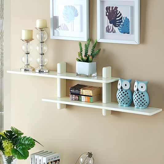 Wooden LED/TV Wall Shelf By Laly.pk - WS112.