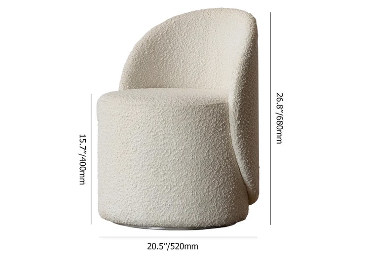Nordic Boucle Stool By Laly.pk - S2