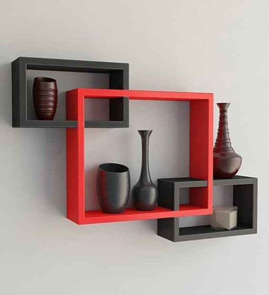 Beautiful 3 Piece Wooden Box Shelves -Wooden Rustic Wall Décor Storage By Laly.pk (WS111).