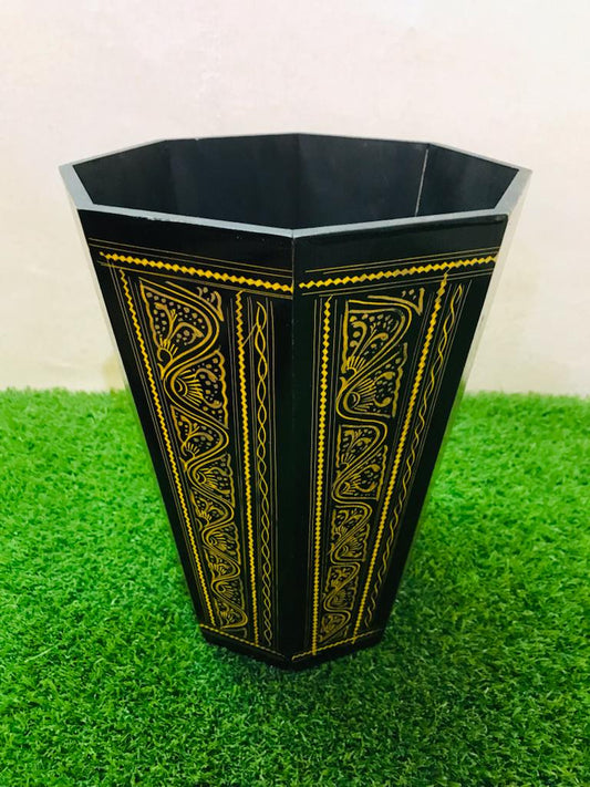 Beautiful Wooden Naqshi Dustbin For Bed Room, Office, Kitchen etc By (Laly.pk).