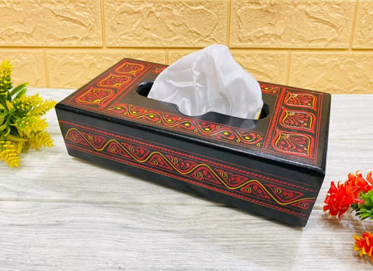 Beautiful Wooden Tissue Box Naqshi Design By (Laly.pk).