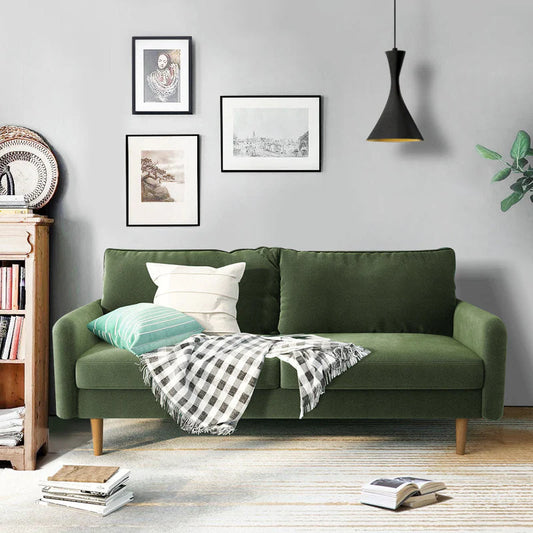 Alliviah 71.6" Velvet Round Arm Sofa By Laly.pk - S7