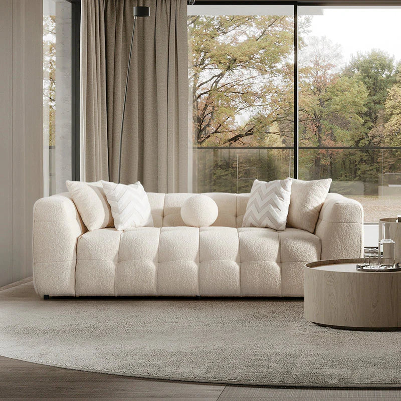 Beautyful Marshmallow 81" Boucle Sofa By Laly.pk - S14