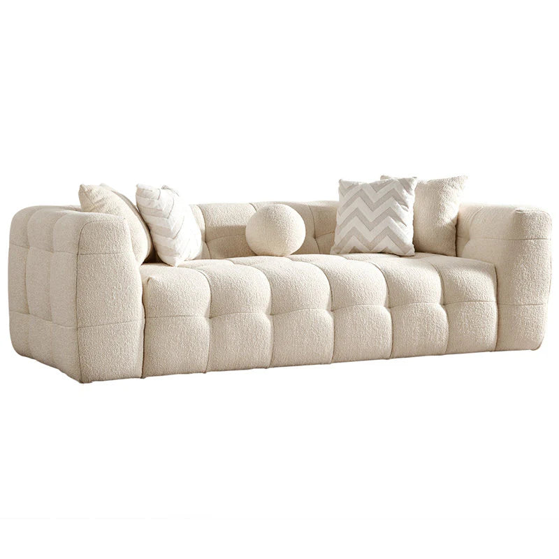 Beautyful Marshmallow 81" Boucle Sofa By Laly.pk - S14