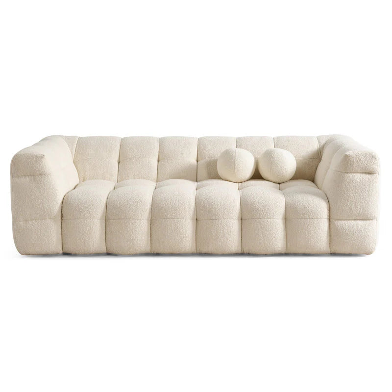 Beautyful Marshmallow 81" Boucle Sofa By Laly.pk - S14