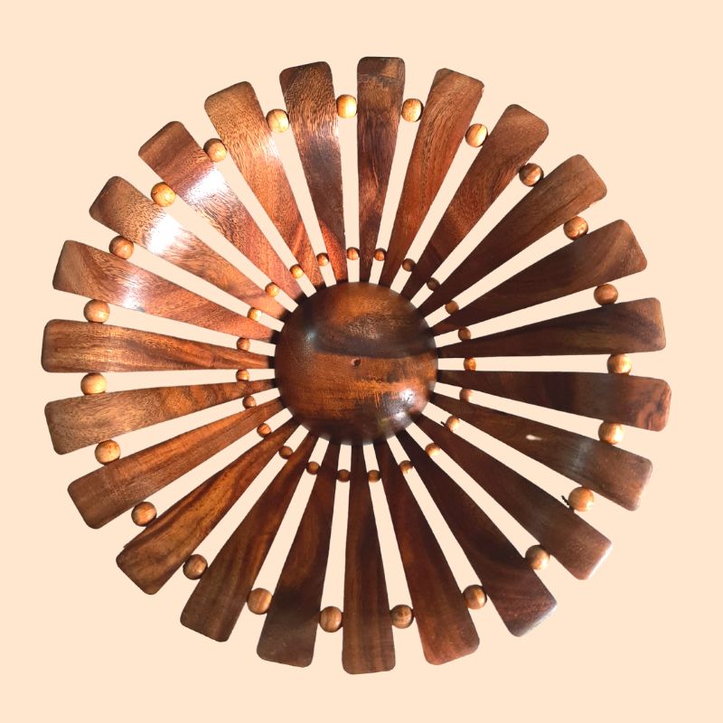 Set of 3 Wooden Fruit Baskets - 3 Wooden Fruit Baskets Set by (laly.pk).