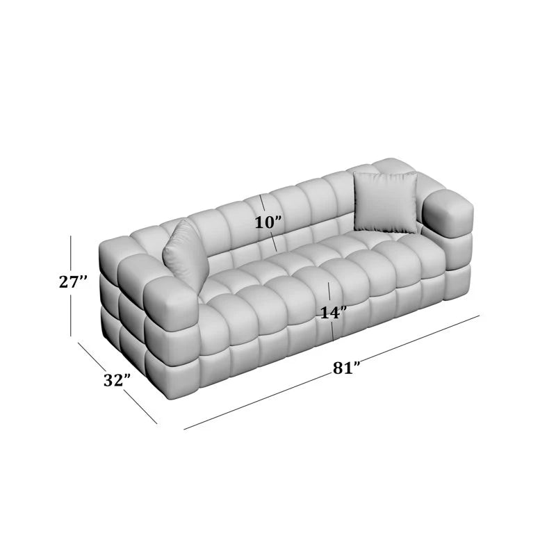 Nica 81" Boucle Sofa By Laly.pk - S8