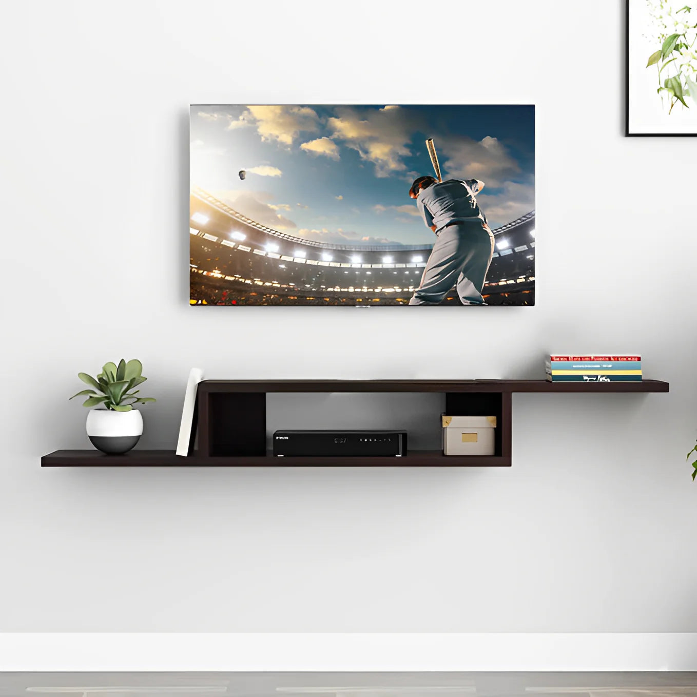 Wooden TV & LCD Cabinet and Decorative Holder - "Elegant TV Cabinet & Wall Mount" (WS137).
