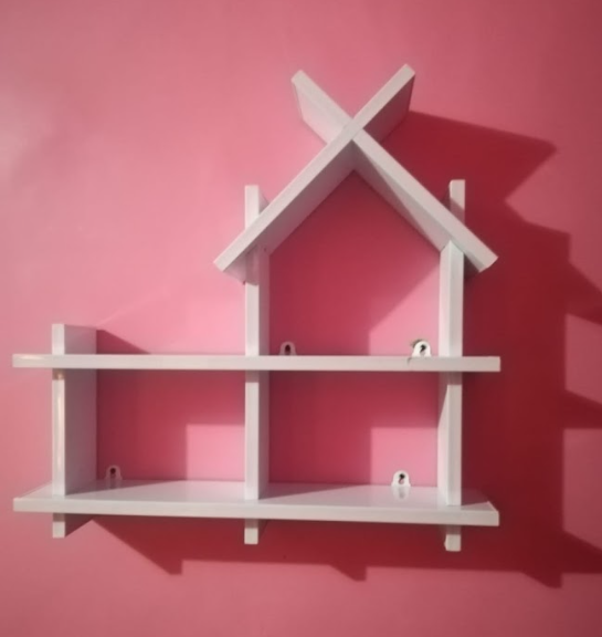 Wooden Doll House for Kids - Creative Wooden Toy Storage and Display (laly.pk) WS122