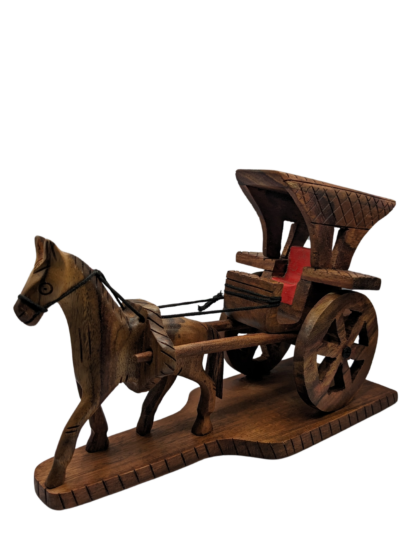 Beautiful Wooden Hand Made Tanga Horse/Ghora (Laly.pk).
