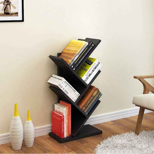 Wooden Book Shelve - Natural Wooden Home & Office Decor by Laly.pk (WS107)