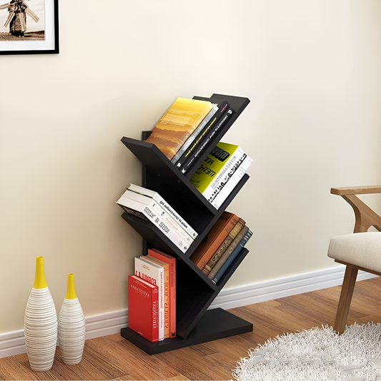Wooden Floor Book Rack For Home & Office Decoration By Laly.pk - WS107.