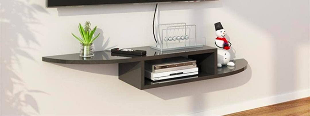 LED Console - Modern Entertainment Center - Wooden LED Wall Shelves By laly.pk (WS114)