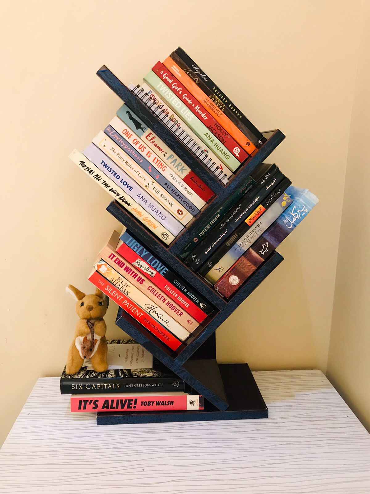 Wooden Book Shelve - Natural Wooden Home & Office Decor by Laly.pk (WS107)