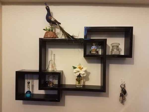 Beautiful 3 Piece Wooden Box Shelves -Wooden Rustic Wall Décor Storage By Laly.pk (WS111).