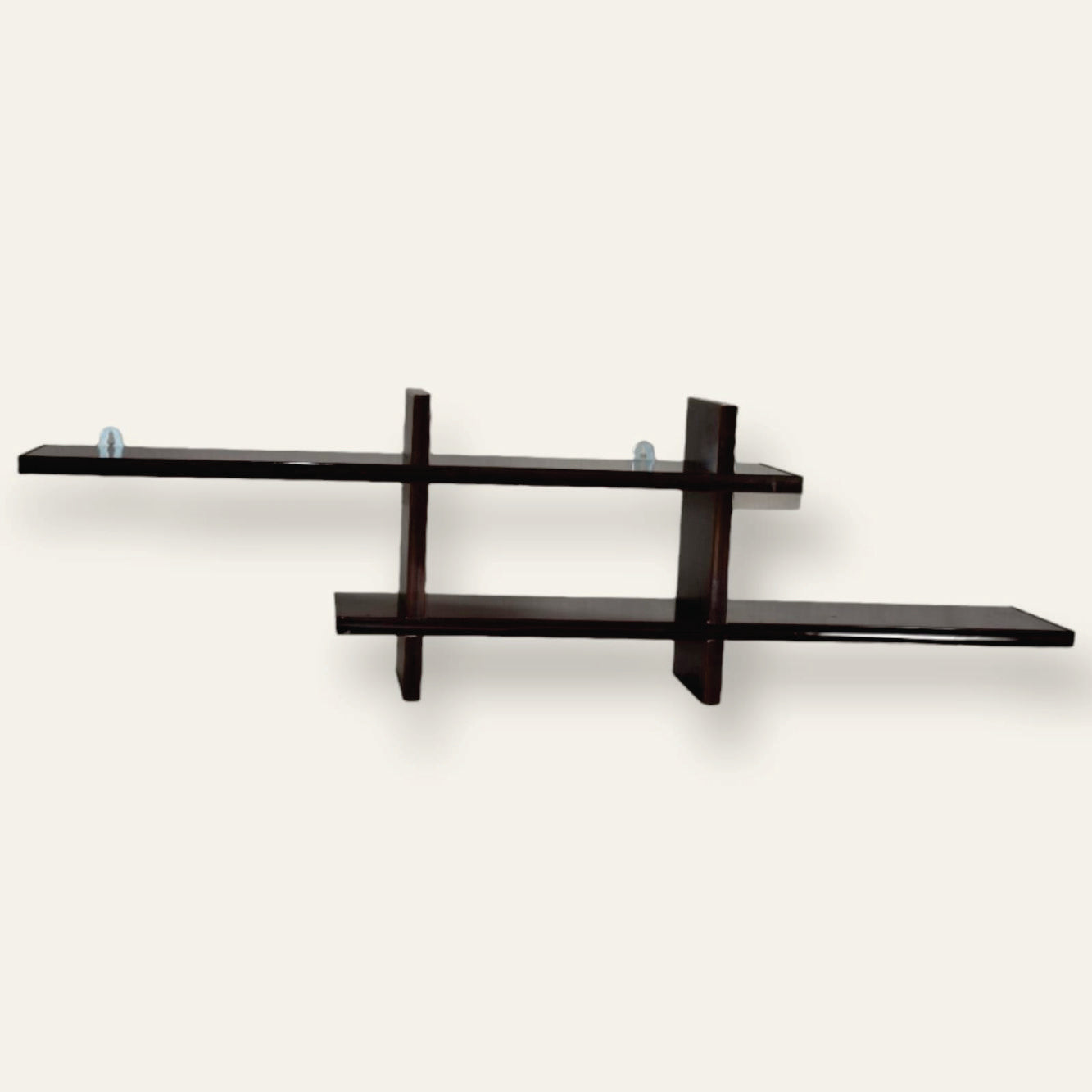 Wooden LED Cross Shelf - LED/TV Wooden Shelve By Laly.pk (WS112).