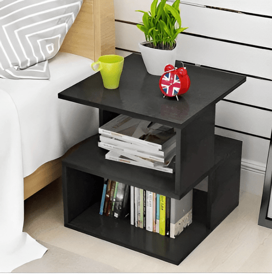 Bedside Table Rectangle Hallow Design - Side Bed Table By laly.pk