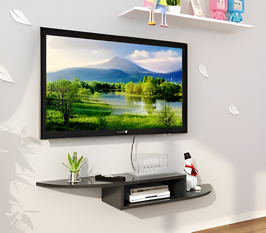 LED Console - Modern Entertainment Center - Wooden LED Wall Shelves By laly.pk (WS114)