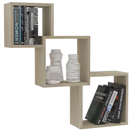 Wooden CUBE Wall Shelf By Laly.pk - (WS202)