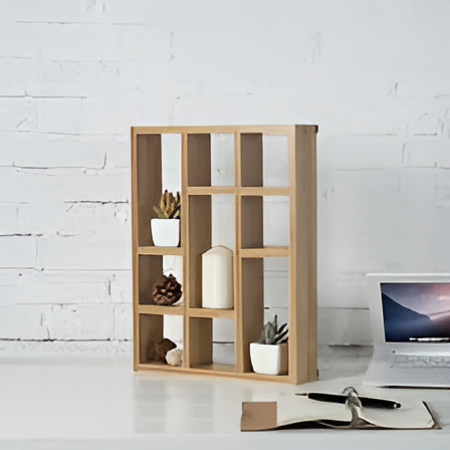 Wooden Horizontal Wall Mounted Shelf By Laly.pk - WS117.