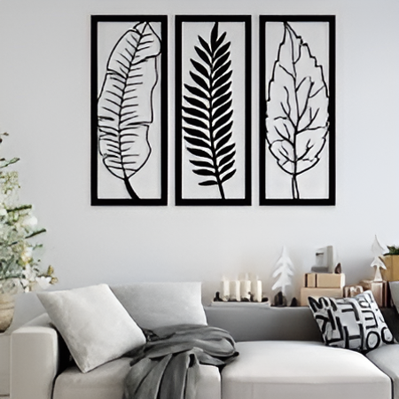 3D Wooden Trendy Leave Wall Art By Laly.pk - (A101)