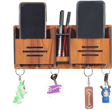 Wooden Keys And Phones Wall Art By Laly.pk - (A106)