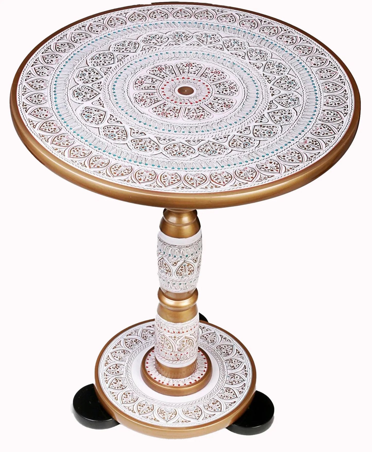 Beautiful Wooden Lacquer Art Tea Table By (laly.pk).