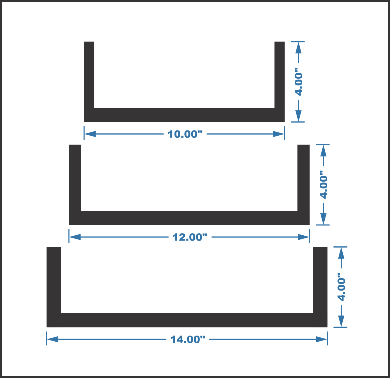 Wooden U Shelves - Contemporary Wall-Mounted Storage (Laly.pk) WS101.