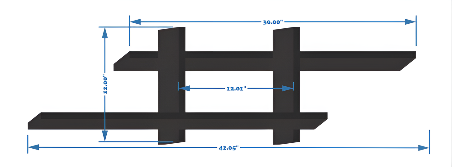 Wooden LED/TV Wall Shelf By Laly.pk - WS112.